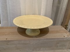 Small Yellow Pedestal Bowl