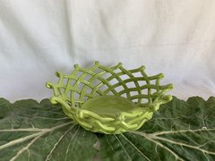 Lime Green Ceramic Basket