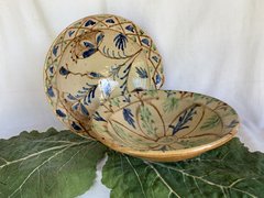 Hand Painted Rustic Serving Bowl