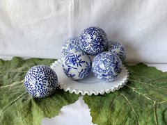 Decorative Blue & White Balls