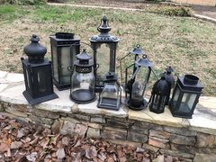 Black Metal Carriage Lantern