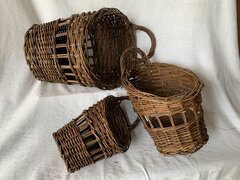 Vintage Scoop Basket, single handle