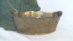 Vintage Brass Oval Container