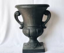 Black Pedestal Urn, resin- 4 available