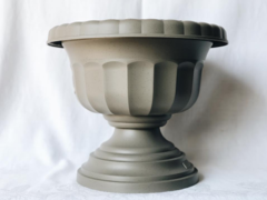 Grey Plastic Urn w/ Base- 2 available