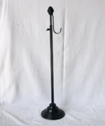 Wreath Stand, Black with Pinecone Finial