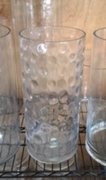 Glass Cylinder Vase w/ Bubbles