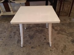 Child Size White Metal Table
