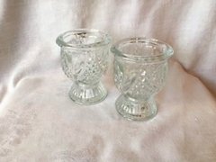 Decorative Clear Cut Glass Votive