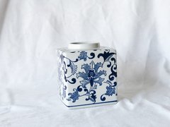 Blue & White Pattern Ceramic Ginger Jar