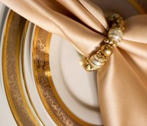 Antique Gold Satin Napkin