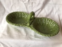 Green Double Bowl Dish