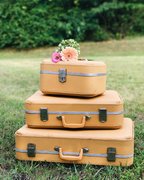 Vintage Yellow Luggage- 3 available