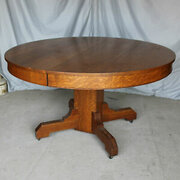 Vintage Round Oak Mission Table