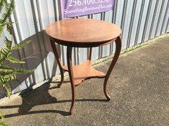 Vintage Round Oak Side Table