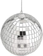 Silver Mirrored Disco Ball, 6"