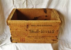 Vintage Wooden Shell Crate