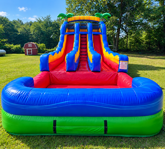 17ft Double Lane Water Slide