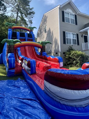 20ft Double Lane Water/Dry slide 