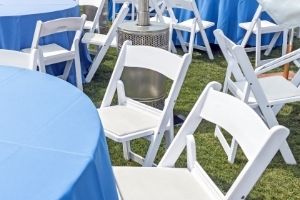 SC Party in Williamston tables and chairs rentals