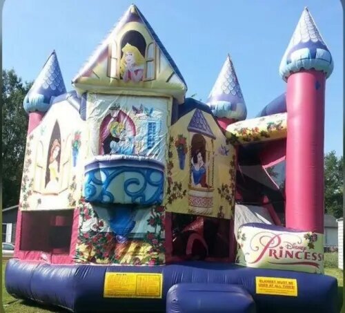 Princess 3D Obstacle Course Bounce House