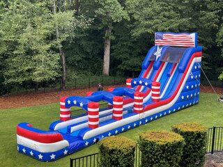22ft Old Glory with slip and slide