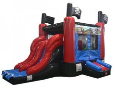 Pirate bounce house combo dry