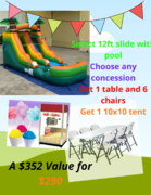 12 ft slide party package