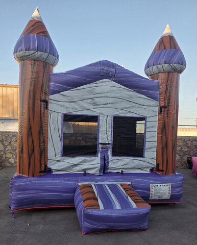 Purple and Orange Jumping Balloon 