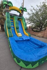Green Jumgle Water Slide 
