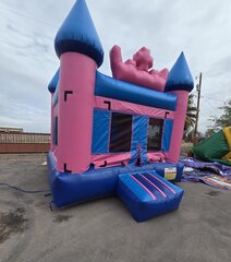 pink and blue castle 