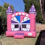 Pink, White, Purple Bouncy Castle 