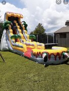 T Rex water slide (requires wide entrance to yard)