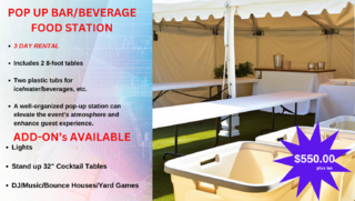 POP UP Bar/Serving Station