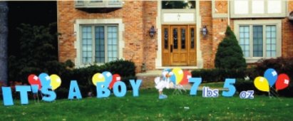 bay boy yard sign