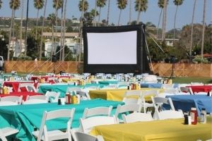San Diego Kids Party Rentals movie screens for rent in La Jolla
