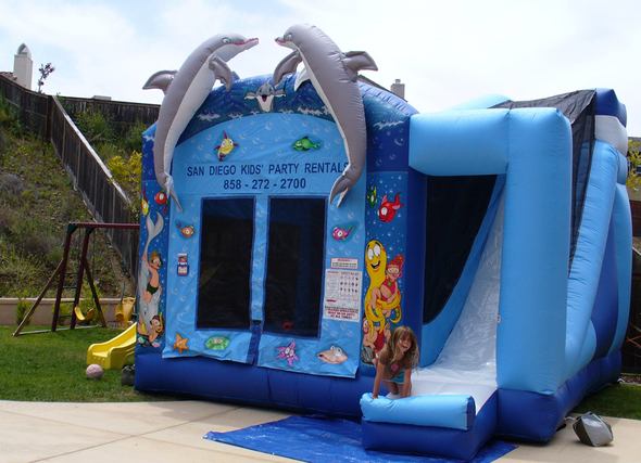 bounce house with slide rentals