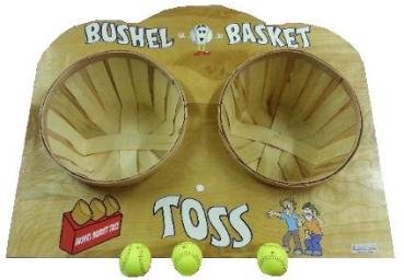 Bushel Basket Toss Carnival Game