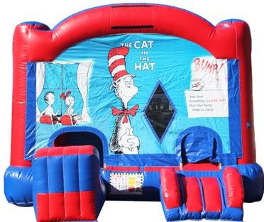 Cat in the Hat Bounce House with Slide