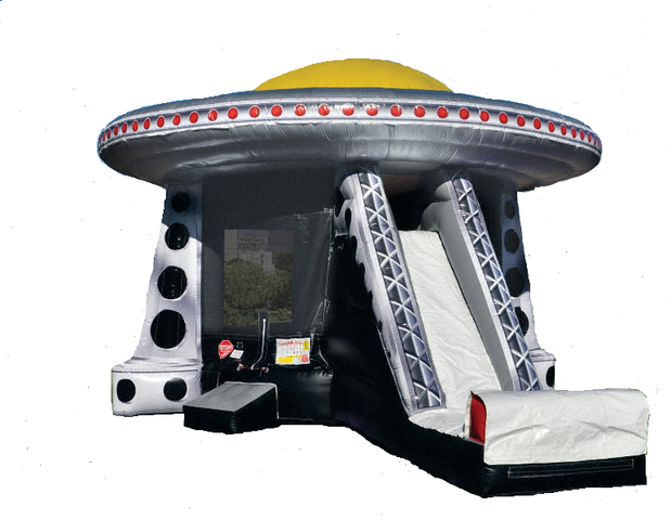 UFO Inflatable Bounce House with Slide, Sandiegokidspartyrentals.com