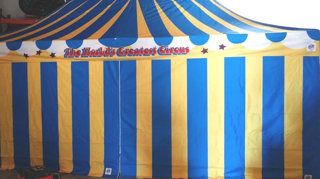 Circus canopy shop tent