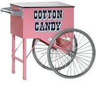 Cotton Candy Machine Cart with Large Wheels