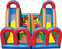 Turbo Rush - Dual Lane Inflatable Obstacle Course
