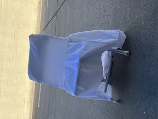 Kid's Folding Chair Cover - White