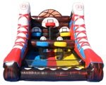 5 Hoop Inflatable Basketball Challenge