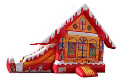 Gingerbread Bounce House with Slide Combo
