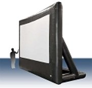 rent inflatable screen and projector