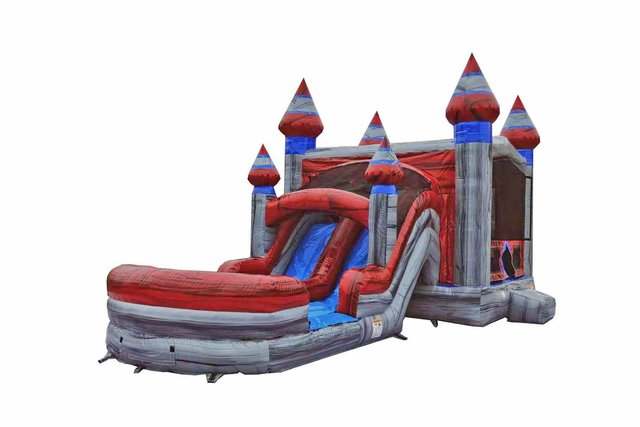 Titanium Bounce House With Water Slide