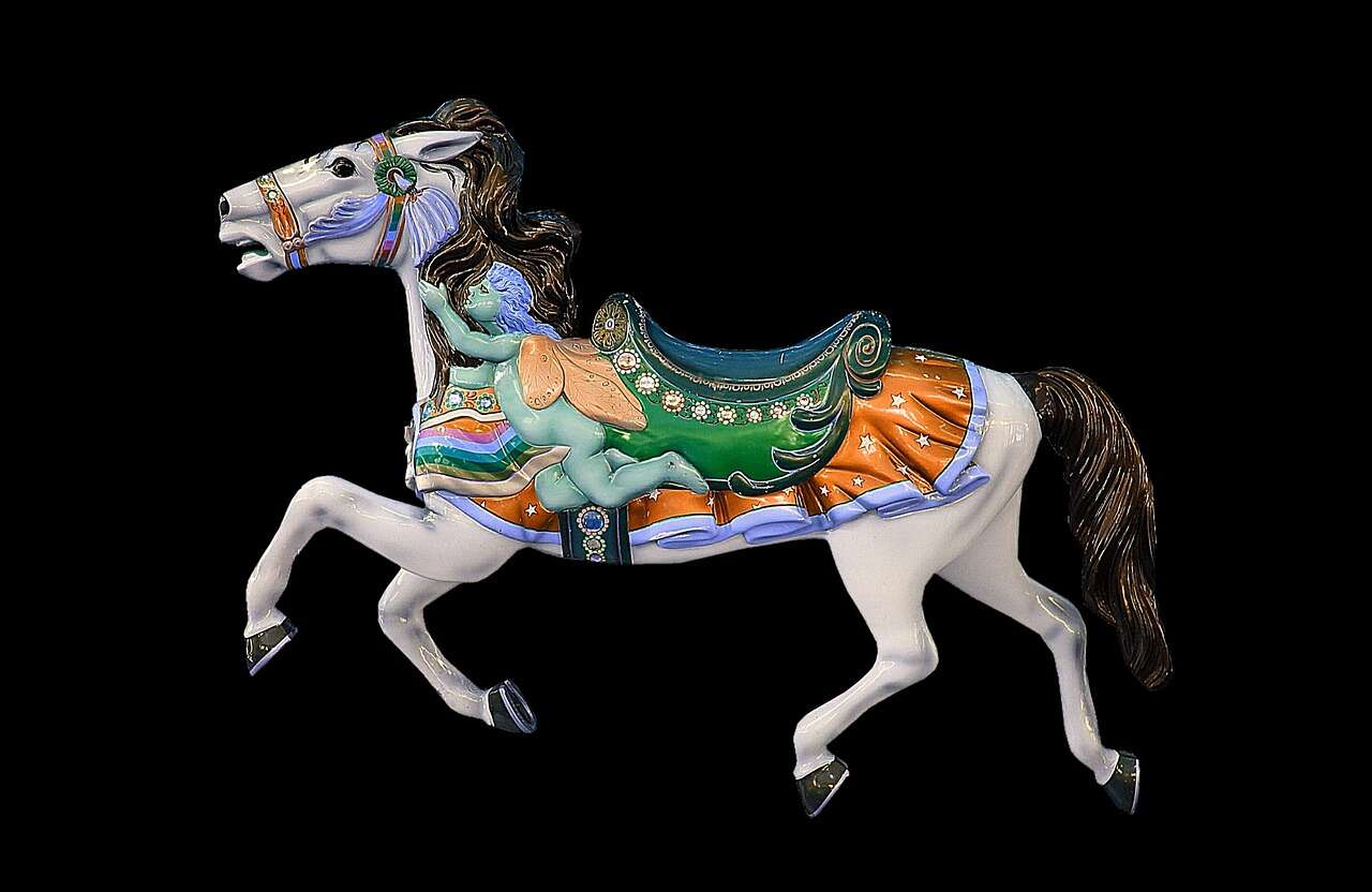 A carousel horse A carousel horse