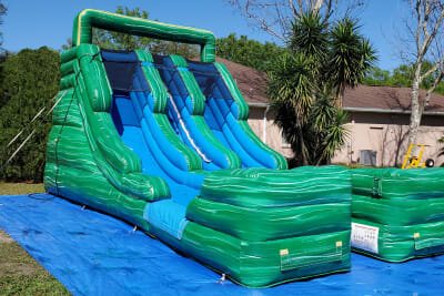 15' Dual Lane Green Marble